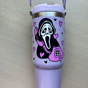 Purple Ghostface Tumbler